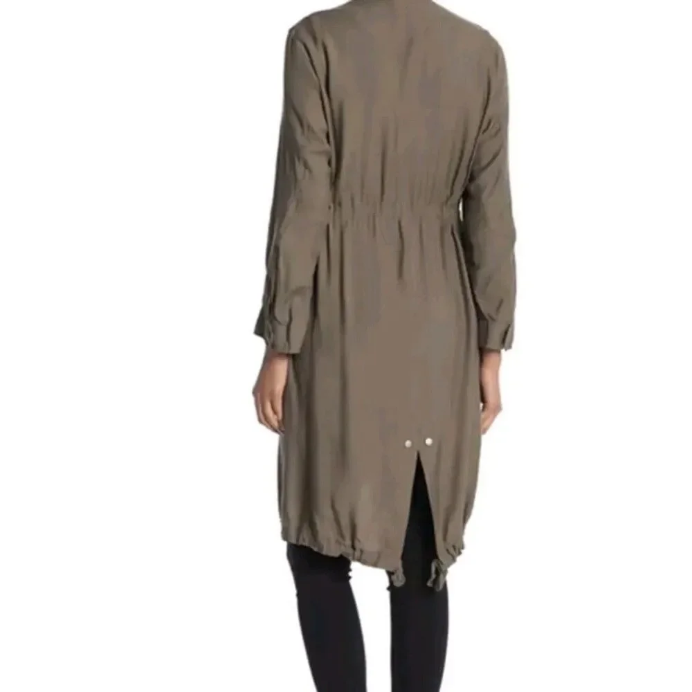 ALL SAINTS Size Small, Elio Bomber Parka Jacket Relaxed Fit Layer Slouch Street